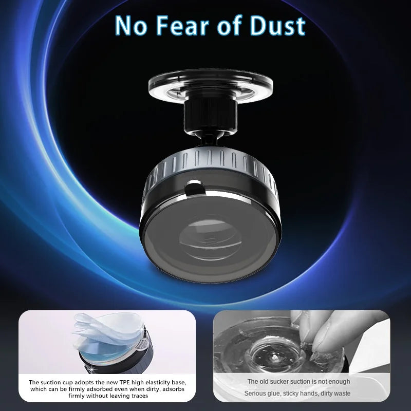 Portable Vacuum Magnetic Cell Phone Holder, 360 Rotatable Holder Suction Cup Phone Mount